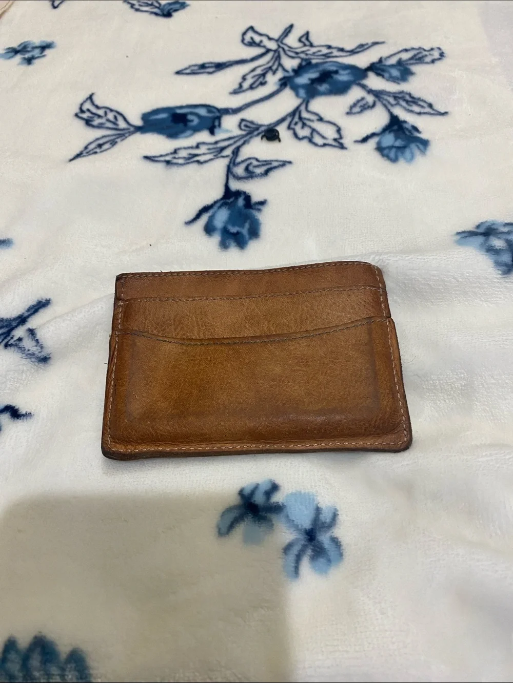 Bed Stu Tan Leather Card Holder - Minimalist Wallet - Picture 3 of 10